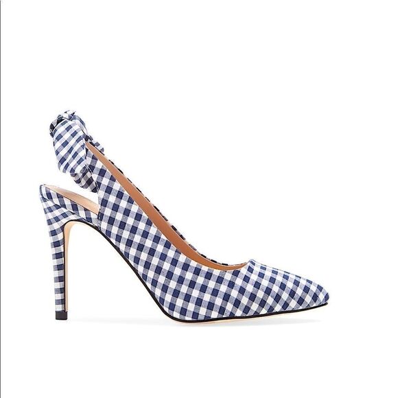 BCBG Henaya Pointed Toe Gingham Pump - Picture 3 of 7